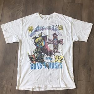 Metallica & Guns ‘n Roses Vintage Band Tee